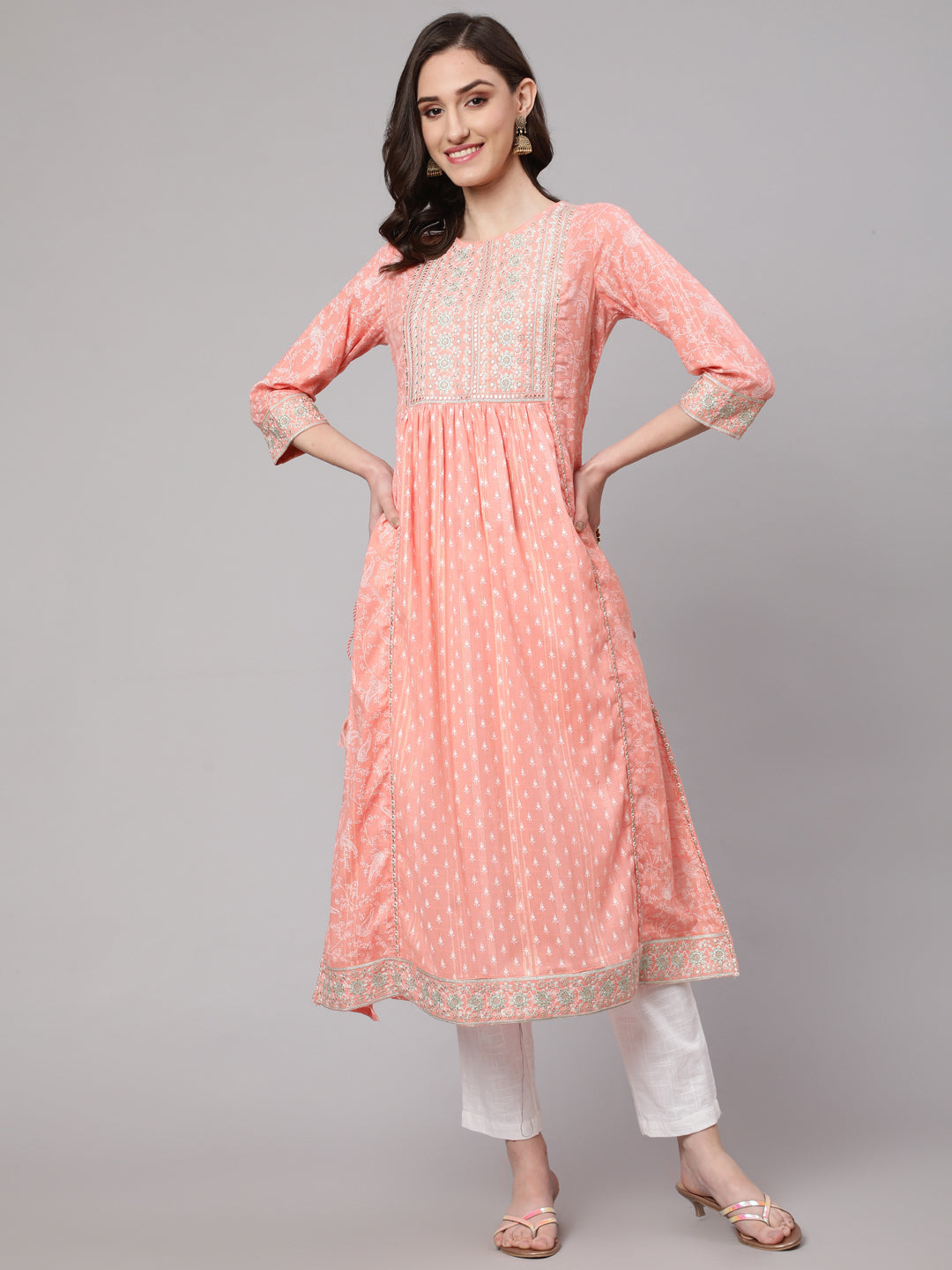 ZUDIO FASHION Flared/A-line Gown Price in India - Buy ZUDIO FASHION  Flared/A-line Gown online at
