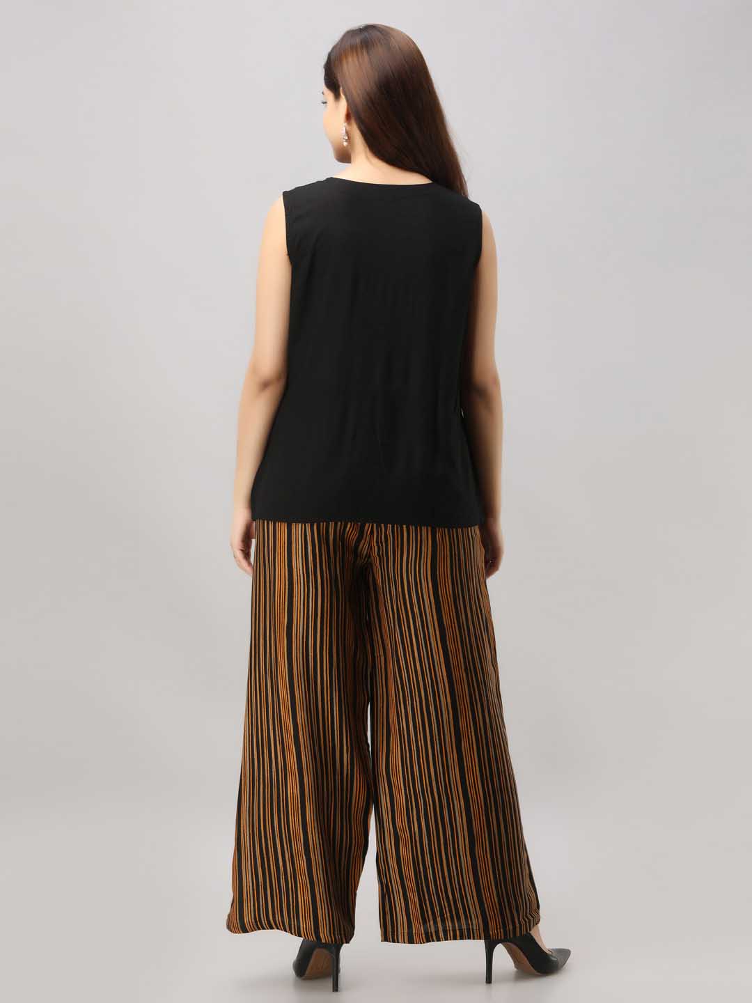 Rayon Slub Shrug/Jacket with Palazzo (3 piece set)