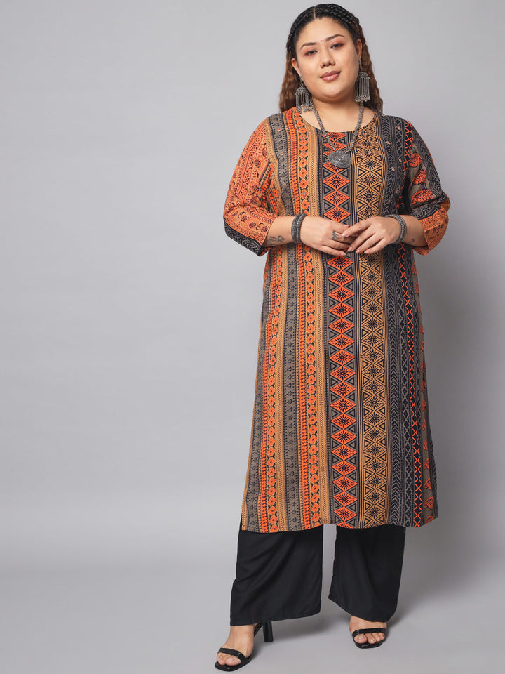 Women's Multicolor Color Rayon Straight Kurta