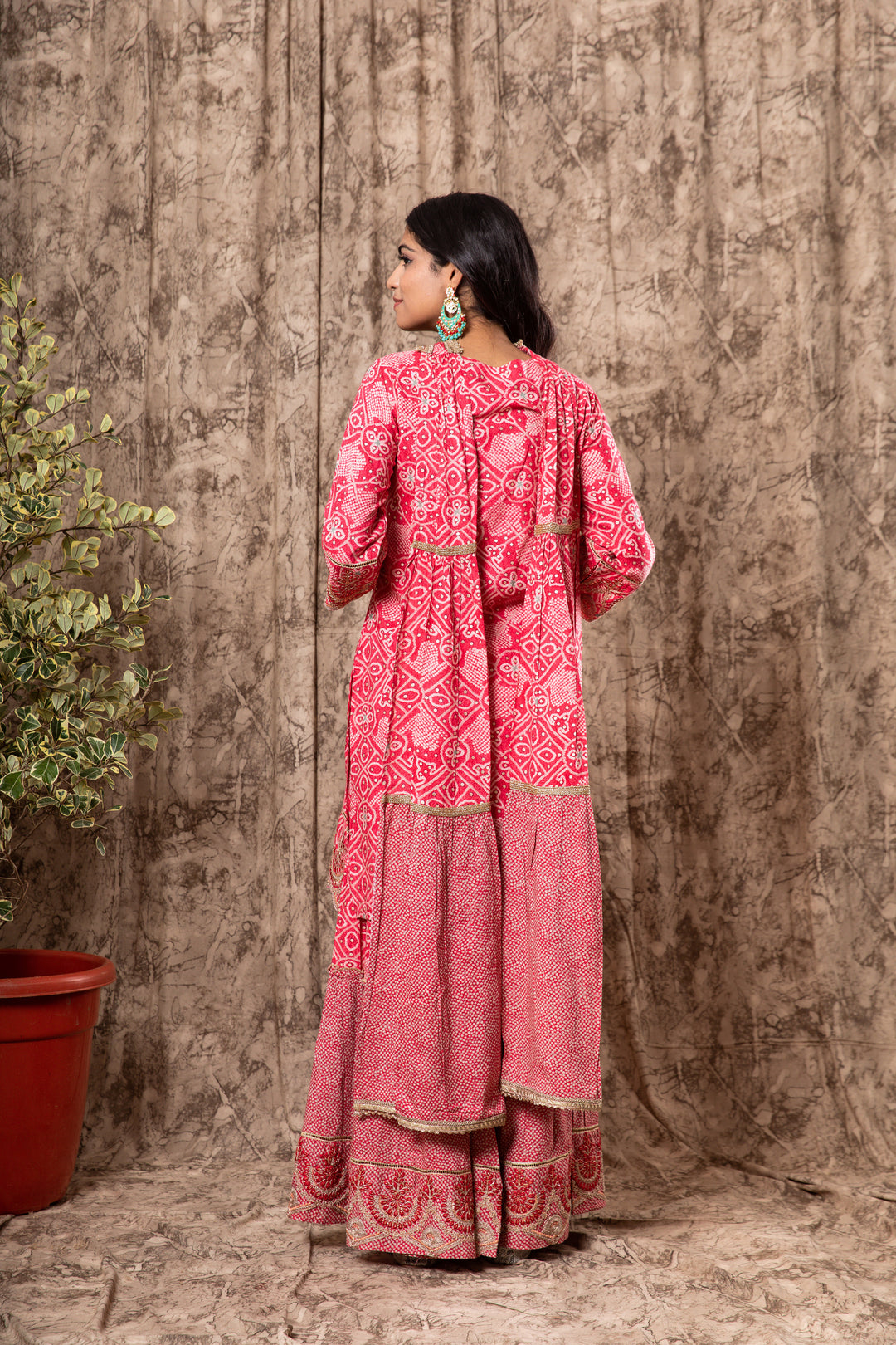 Women's German Rayon Red Ethnic Sets