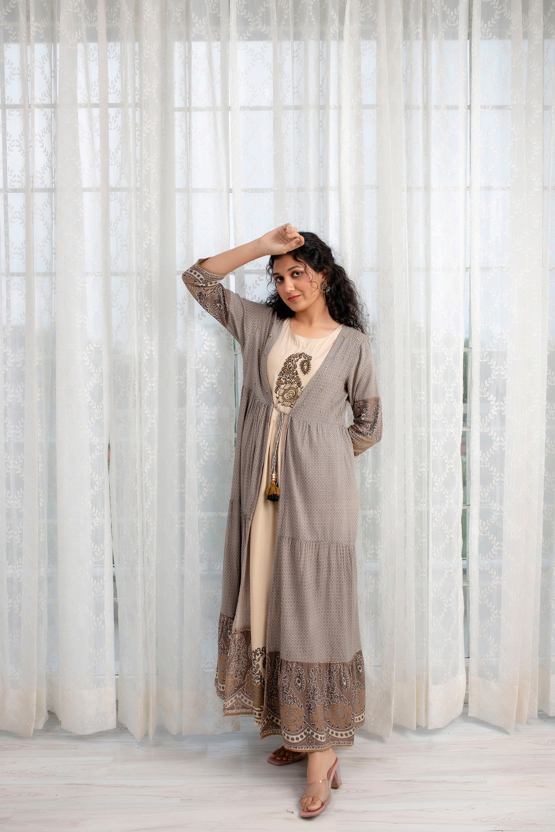 Dhibha Women Kurta Ethnic Jacket Set - Buy Dhibha Women Kurta Ethnic Jacket  Set Online at Best Prices in India | Flipkart.com