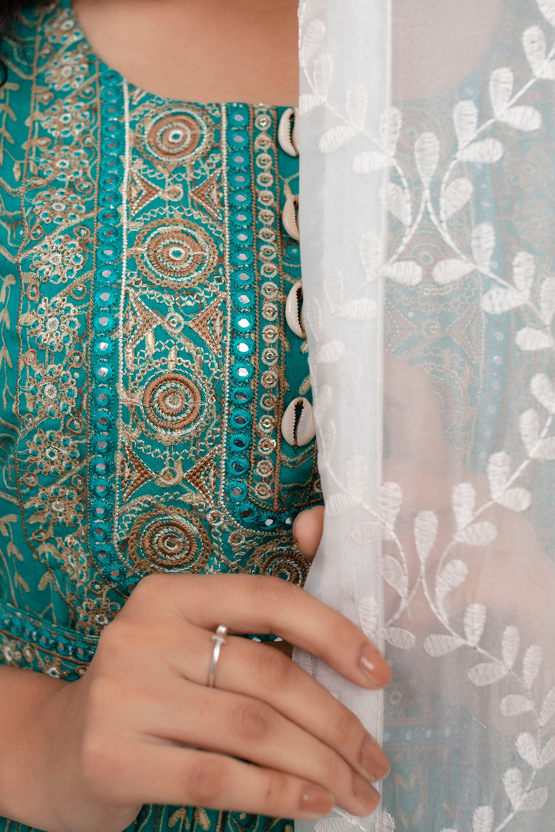 Women's Rayon Foil Tiered Anarkali Gown