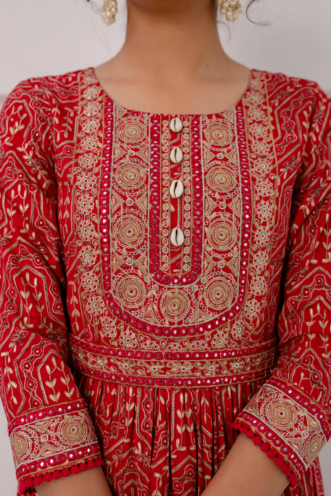 Women's  Rayon Foil Tiered Anarkali Gown