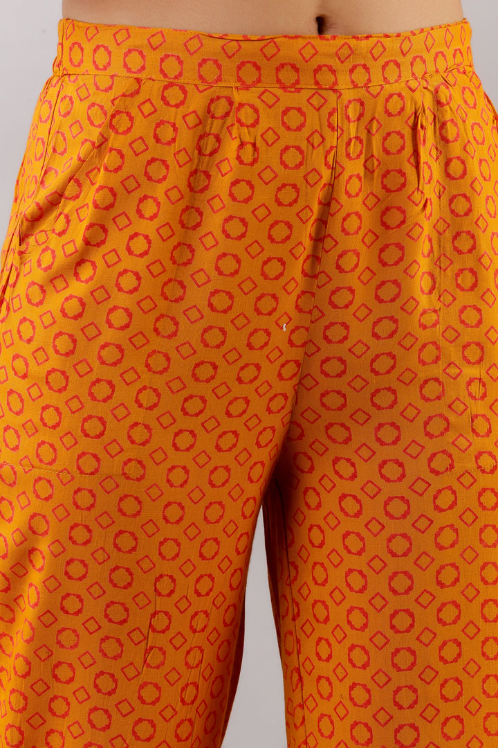 Red Color Rayon Straight Womens Kurta with Pant