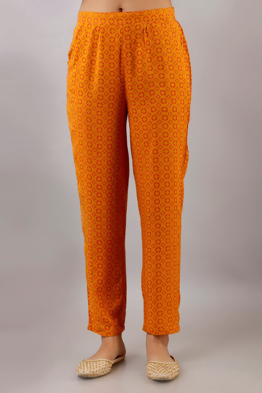 Red Color Rayon Straight Womens Kurta with Pant