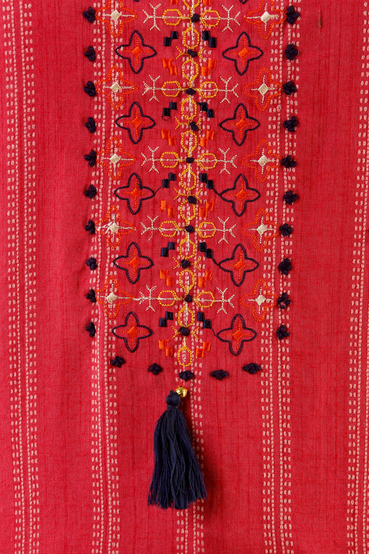 Peach Color Rayon Straight Womens Kurta with Pant