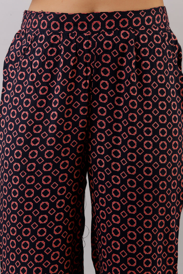 Peach Color Rayon Straight Womens Kurta with Pant