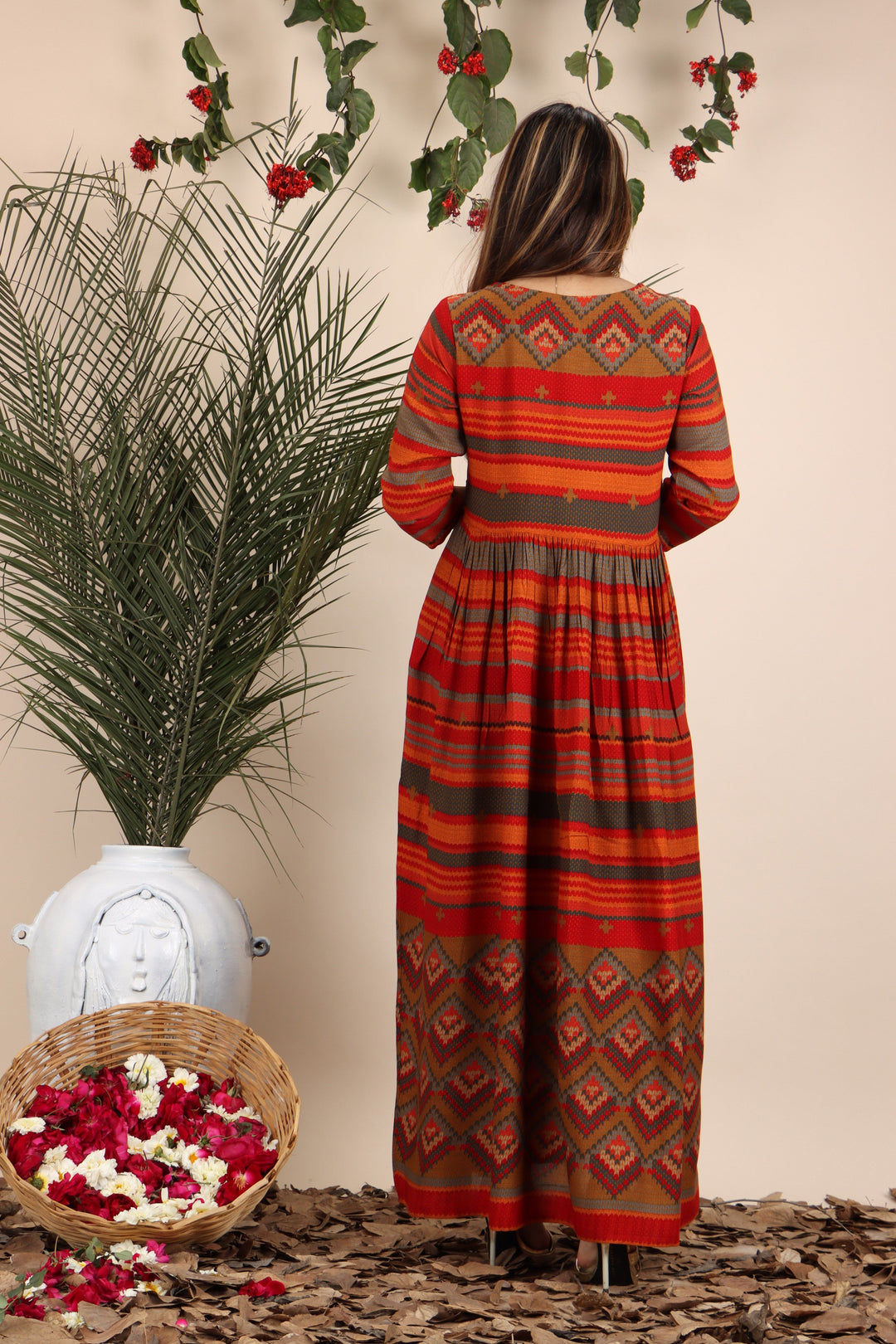 Multi Color Rayon Anarkali Womens Kurta