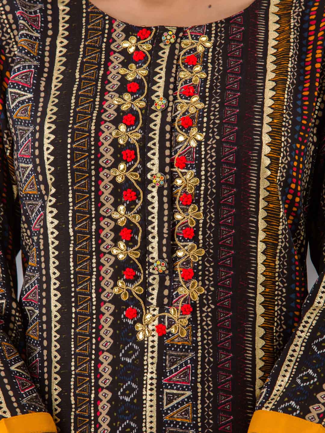 Women's Multicolor Rayon Ethnic Set