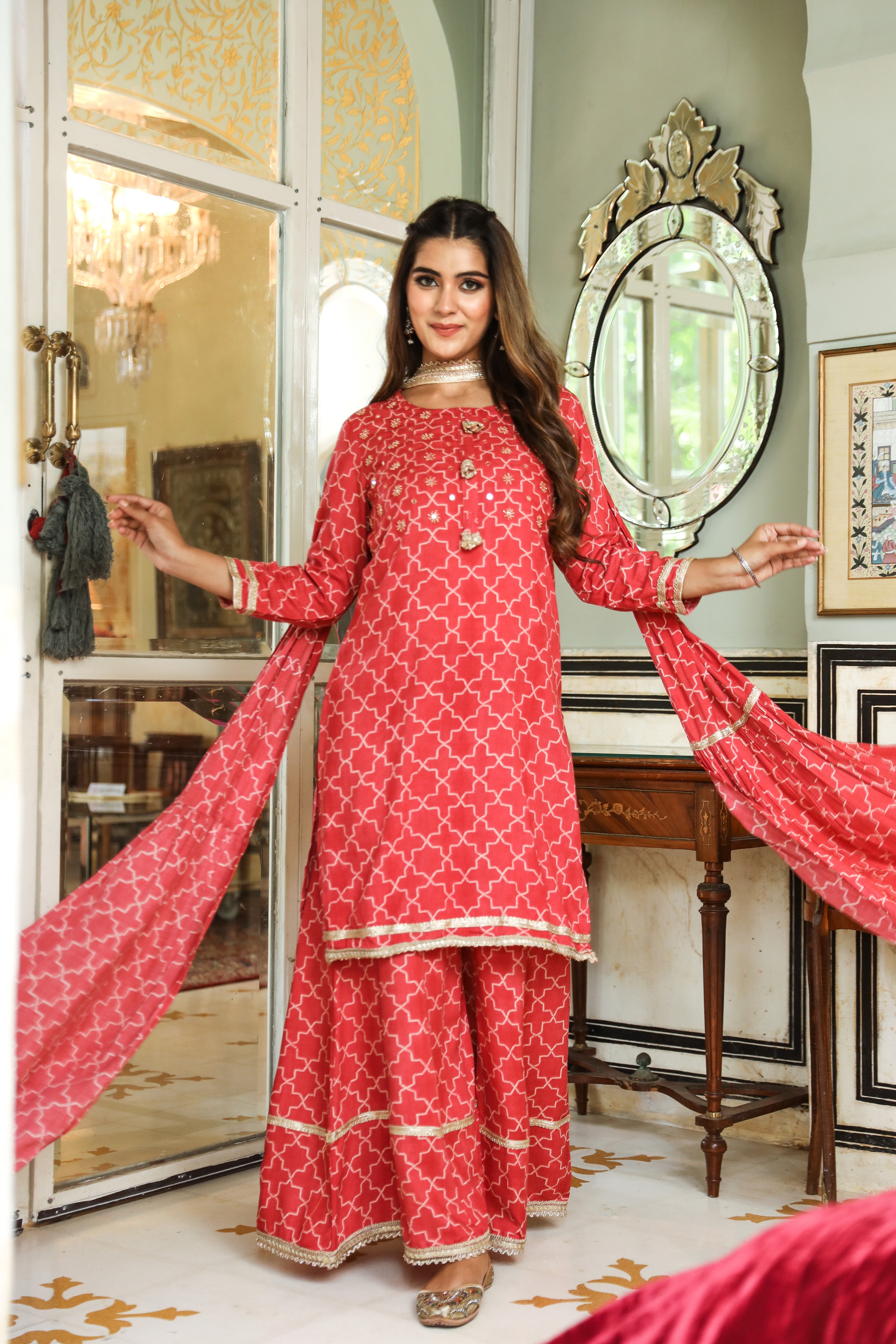 Buy Fancy Sharara Suit for Women Online from India's Luxury Designers 2024