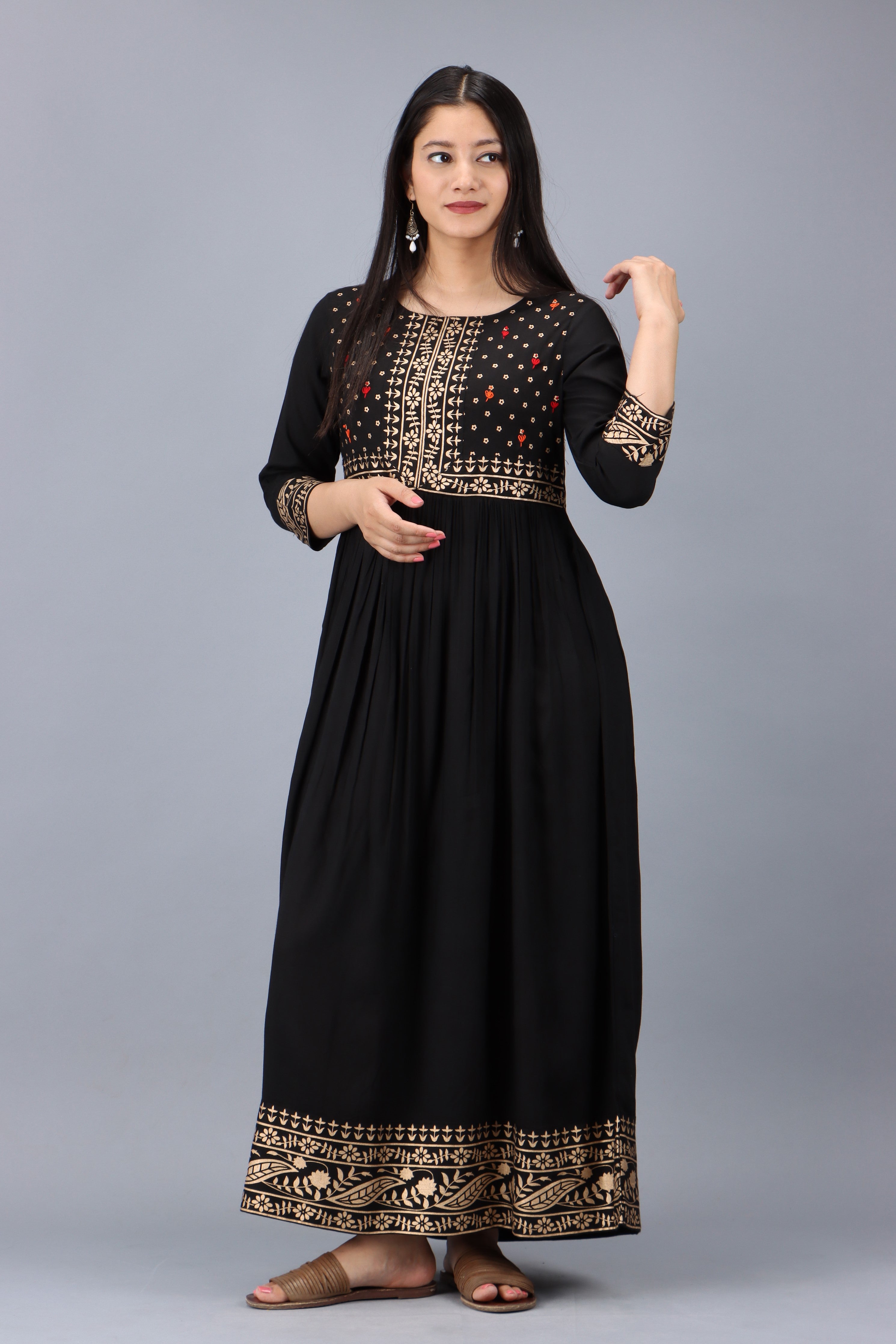 Buy Designer Flared Kurtis Online | Nehamta